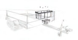 Kit fixation timon carré galvanisé Knott 416793.001