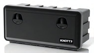 Staubox Typ “81105 Just“ avec integeriertem Schloss — L: 750 mm; B: 300 mm; H: 350 mm Knott 418450.001