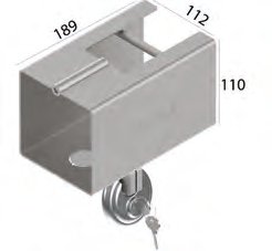 Antivol d’attelage Diskusschloss, galvanisé Knott 413067.001