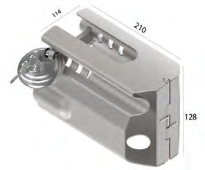 Antivol d&rsquo;attelage Security Box Universal, galvanisé Knott 408959.001