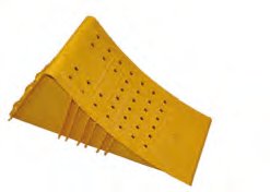 Cale de roue N46 plastique jaune 380 mm Knott 408955.001