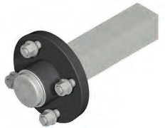 Fusée d’essieu 1250-1600 kg 5×140 Knott 407773.001