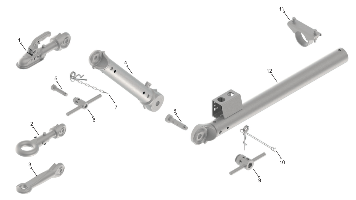 Vue éclatée Commande de freinage Knott KHV13