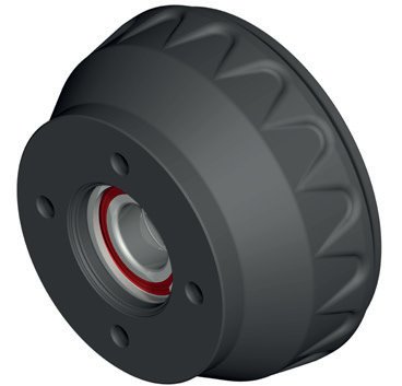 Moyeu-tambour complet 4×100/M12 hauteur: 90mm étanche Knott 400460B002