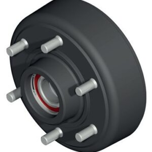Moyeu-tambour complet 6×205/M18 Hauteur : 134mm Knott 412377P002
