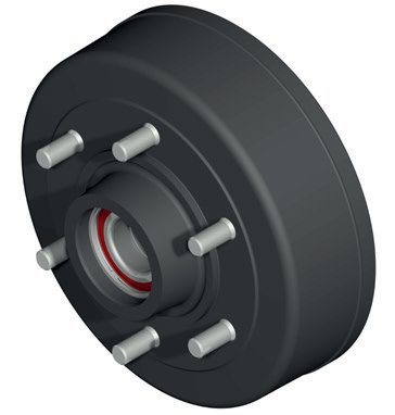 Moyeu-tambour complet 6×205/M18 Hauteur : 144mm Knott 25759P02