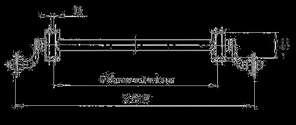Essieu freiné — 1300 kg, perçage 5×140, bride simple, C=97 mm Mecanorem 22313