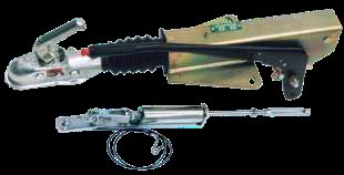 Attache de frein à inertie — Type 549 A2 EM 130, pour boule Ø 50 Mecanorem 36021