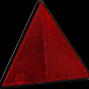 Catadioptre triangulaire rouge 160 × 140 mm, fixation 2 vis M5x20, entraxe 85 mm Radex 300