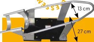 Bloque roue — Bloque-roue arceau basculant Moto. 3 hauteurs de réglage pour s’adapter à différents modèles Rulquin 1FK3949