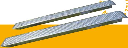 Rampes de chargement 2,5 m — Aluminium. Droites. Jeu de 2 Rulquin 1FK6656
