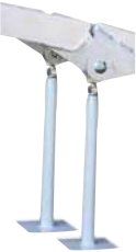 Accessoires rampes — Lot de 2 pieds de renfort réglables pour 1 rampe pliante. Capacité supplémentaires. Hauteur ajustable de 31 à 51 cm Rulquin 1FK6742