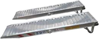 Rampes de chargement 1 m à 2 m — Aluminium. Droites avec appui et pied. Jeu de 2 Rulquin 1FK7758