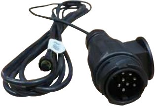 Système modulaire LED — Faisceau alimentation 5 m. Fiche mâle 13 broches + connecteurs 8 broches Rulquin 1FK7868