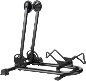 Supports spécifiques — Support de vélo pliable pour Dimensions : 470 x 380 x 440/180 mm. Compatibilité pneus : jusqu’à 70 mm de large. Livré : monté Rulquin 1FK8030