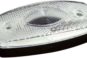 Feux de position blanc ampoules AJ.BA — Dimensions : 120 x 50 x 25 mm. Entraxe : 15 mm. Ampoule : 1TR003516 fournie Rulquin 1TR002678