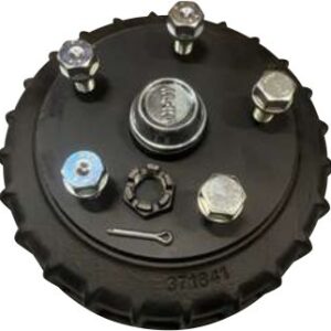 Moyeux freinés / tambours de frein — Vis de roue M14 x 1,5. Écrou de fusée : M18 x 1,5 – 1TR003377. Cache Moyeu : Ø 48,3 mm – Rulquin 1TR002904
