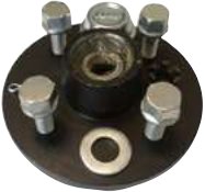 Moyeux non freinés : 750 / 850 kg — Vis de roue conique : M12 x 1,5 – FFK0653B, Rulquin 1TR002913