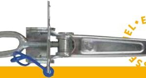 Poignées de basculement — Poignée de basculement seule. L. 241 x l. 40 x H. 49 mm. Capacité : 1 100 kg Rulquin 1TR003191
