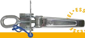 Poignées de basculement — Poignée de basculement seule. L. 241 x l. 40 x H. 49 mm. Capacité : 1 100 kg Rulquin 1TR003191