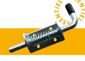 Verrous à ressort — Petit modèle. 159 x 41 mm – Ø 10 mm. Entraxe : 40 x 31 mm Rulquin 1TR003250