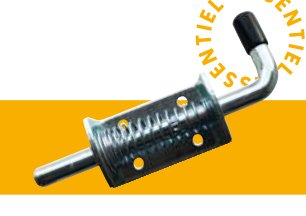 Verrous à ressort — Petit modèle. 159 x 41 mm – Ø 10 mm. Entraxe : 40 x 31 mm Rulquin 1TR003250
