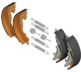 Kit frein complet & mâchoires Rulquin 1TR003403