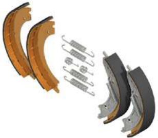 Kit frein complet & mâchoires Rulquin 1TR003404