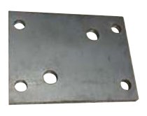 Accessoires pour collier à boulonner — Contreplaque fixe support. Pour roue jockey Ø 70 mm Rulquin 1TR003423
