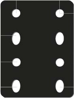 Accessoires et boulonneries / plaques de rehausse BOULONS POUR CHAPES Rulquin 1TR003480