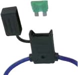 Fusibles — Porte-fusible à fiches 30 A/h maxi avec pré-câblage de chaque côté. Couvercle étanche aux projections d’eau Rulquin 1TR003518