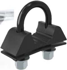 Accessoires de garde-boues — Bavette noire 200 x 225 mm. Fixation 95 mm. Pour personnaliser à votre marque, nous contacter Rulquin 1TR003591