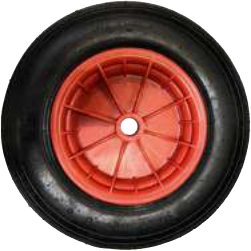 Roues complètes 8 et 10 pouces — Spécial mise à l’eau. Jante plastique, bague nylon. Ø : 25 – L. : 75. E 480/400 x 8. Charge : 200 kg Rulquin 1TR003727