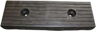 Diabolo et galet noir — Patin double 300 x 100 x 35. Alésage : 2 x Ø 11 mm Rulquin 1TR003813