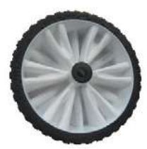 Diabolo et galet noir — Roue Ø 260 mm pour coque Âme intérieure grande résistance et bande de roulement en mousse alvéolaire étanche Rulquin 1TR003818