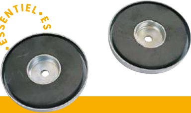 Accessoires — Plot magnétique Ø 80 mm. Permet de fixer rapidement et solidement un équipement amovible. Non homologué Rulquin 1TR003855