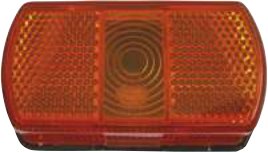 Feux de position orange ampoules AJ.BA FL-09 — Dimensions : 90 x 50 x 25 mm. Entraxe : 60mm. Ampoule Rulquin 1TR003911