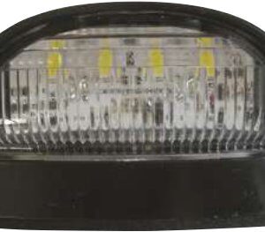 Éclairage de plaque LED — 4 LED 12/24V. Dimensions : 71 Entraxe : 45 mm avec câble Rulquin 1TR003913