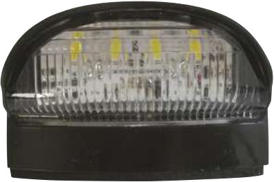 Éclairage de plaque LED — 4 LED 12/24V. Dimensions : 71 Entraxe : 45 mm avec câble Rulquin 1TR003913