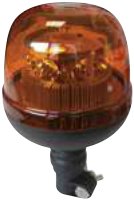 Gyrophares — Gyrophare LED sur tige 12/24 V Ø 133 x 215 mm 8 LED de 3 W. 2 fonctions : 1 flash 250 fois/min + 1 rotative 125 tours/min Rulquin 1TR003918