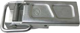 Grenouillères et crochets — Grenouillère à ressort. L. 135 x Entraxe : 20/30 mm x Ø 5 mm. Capacité : 720 kg Rulquin FFK3968B