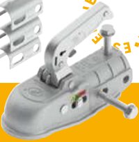 Têtes d&rsquo;attelage pour remorques freinées — BC 3000C. Avec entretoises : Ø 35/40/45 mm Rulquin 1TR004120
