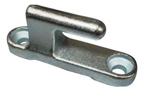 Charnières et gonds — Charnière mâle. 92 x 22 x 40 mm. Entraxe : 70 mm – Ø 9 mm Rulquin 1TR004132