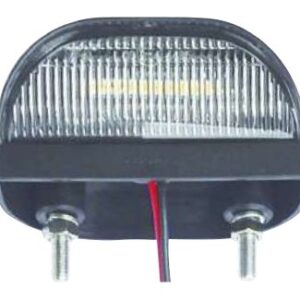 Éclairage de plaque LED — 5 LED 12/24V. Dimensions : 75 Entraxe : 45 mm avec câble Rulquin 1TR004207