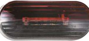 Feux de gabarit bicolores LED — 6 LED 2W – 12/24V. Dimensions : 99 x 42 x 38. Entraxe : 65 mm Rulquin 1TR004208