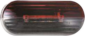 Feux de gabarit bicolores LED — 6 LED 2W – 12/24V. Dimensions : 99 x 42 x 38. Entraxe : 65 mm Rulquin 1TR004208
