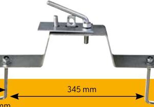 Support roue de secours sur flèche Rulquin FFK6692