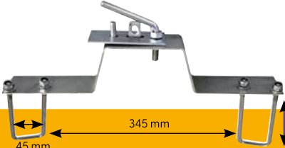 Support roue de secours sur flèche Rulquin FFK6692