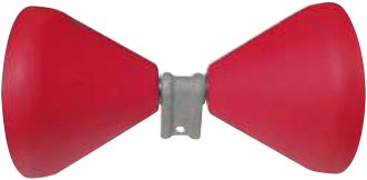 Diabolo et galet rouge & noir — Balancier 2 cônes 40. 310 x 180 mm. Poids : 1,200 kg Rulquin FFM09190