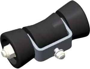 Diabolo et galet noir — Ensemble arrière. Alésage : Ø 15 mm Rulquin FFNS28007
